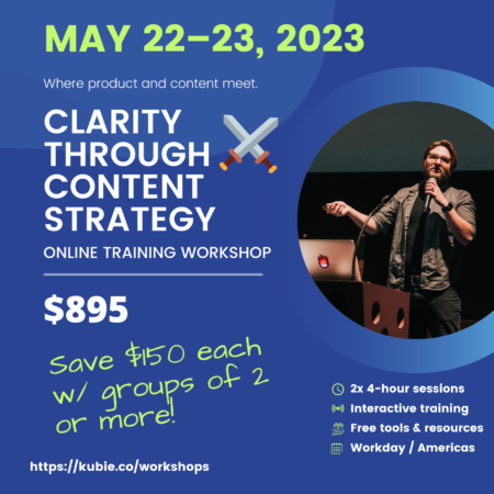 Clarity Through Content Strategy | May 2023